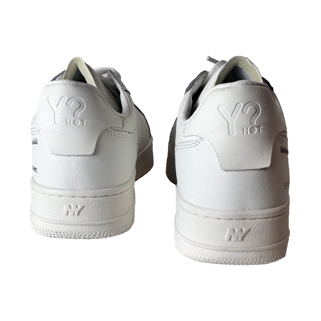 Sneaker Uomo YNOT? in Vera Pelle Bianca