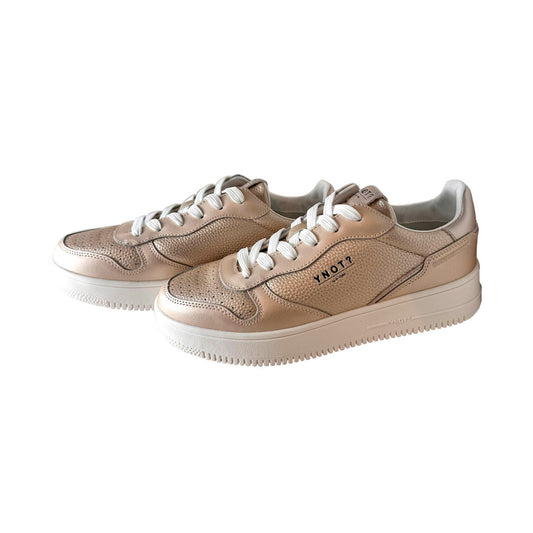 Sneaker YNOT? Platinum in Pelle Martellata - Effetto Luxury - Altezza 20