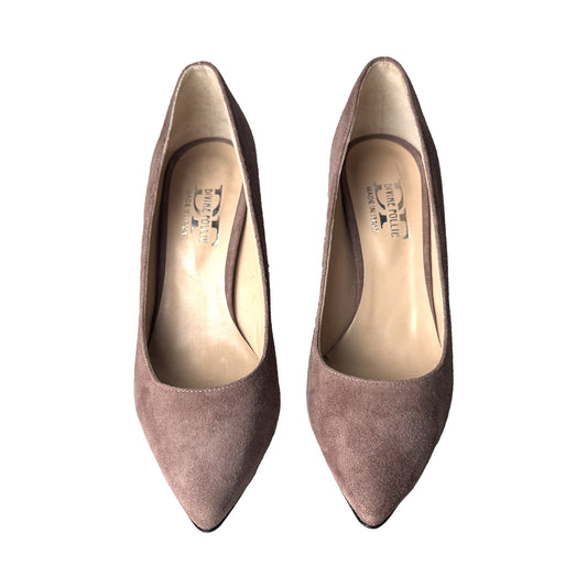 Décolleté Divinefollie in Camoscio Color Malva – Tacco 8 cm