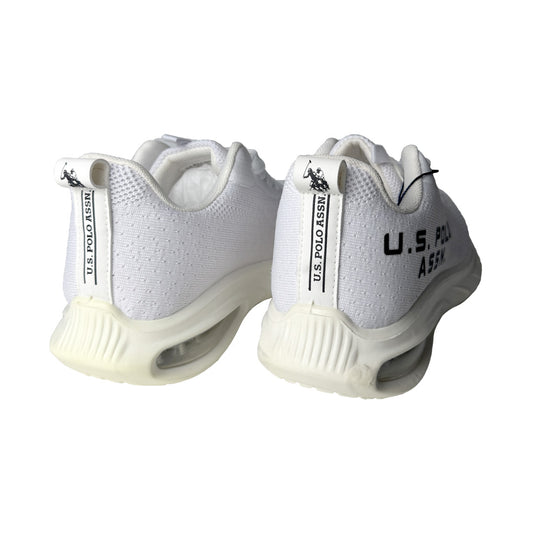 U.S. Polo Assn. Sneaker Bianca in Tela Elastica – Suola Air Comfort