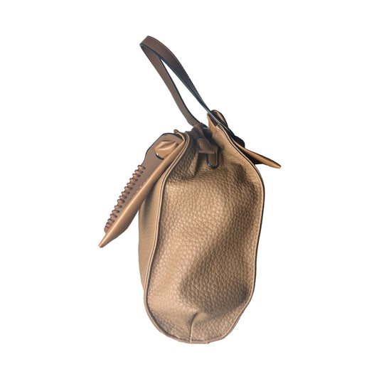 Maxi Bag Defilé Marrone Cacao con Manico Intrecciato Casual Chic