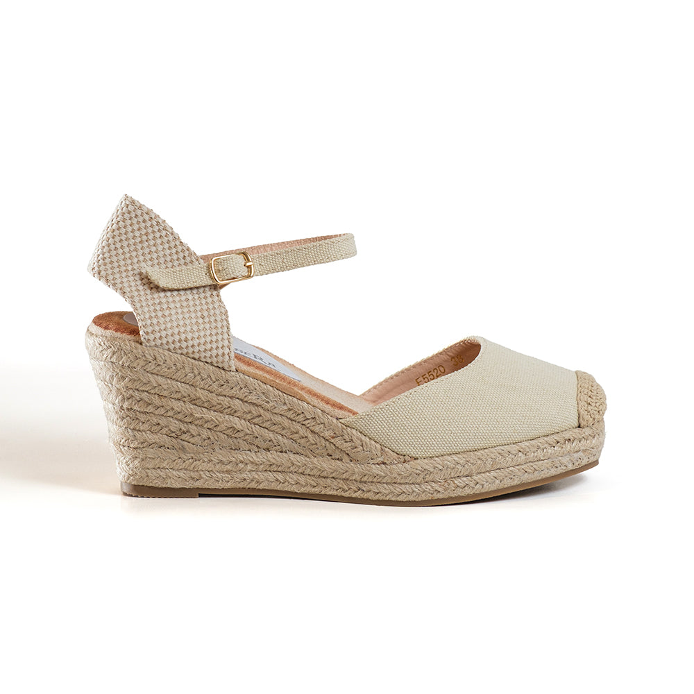 espadrillas beige braccialetto