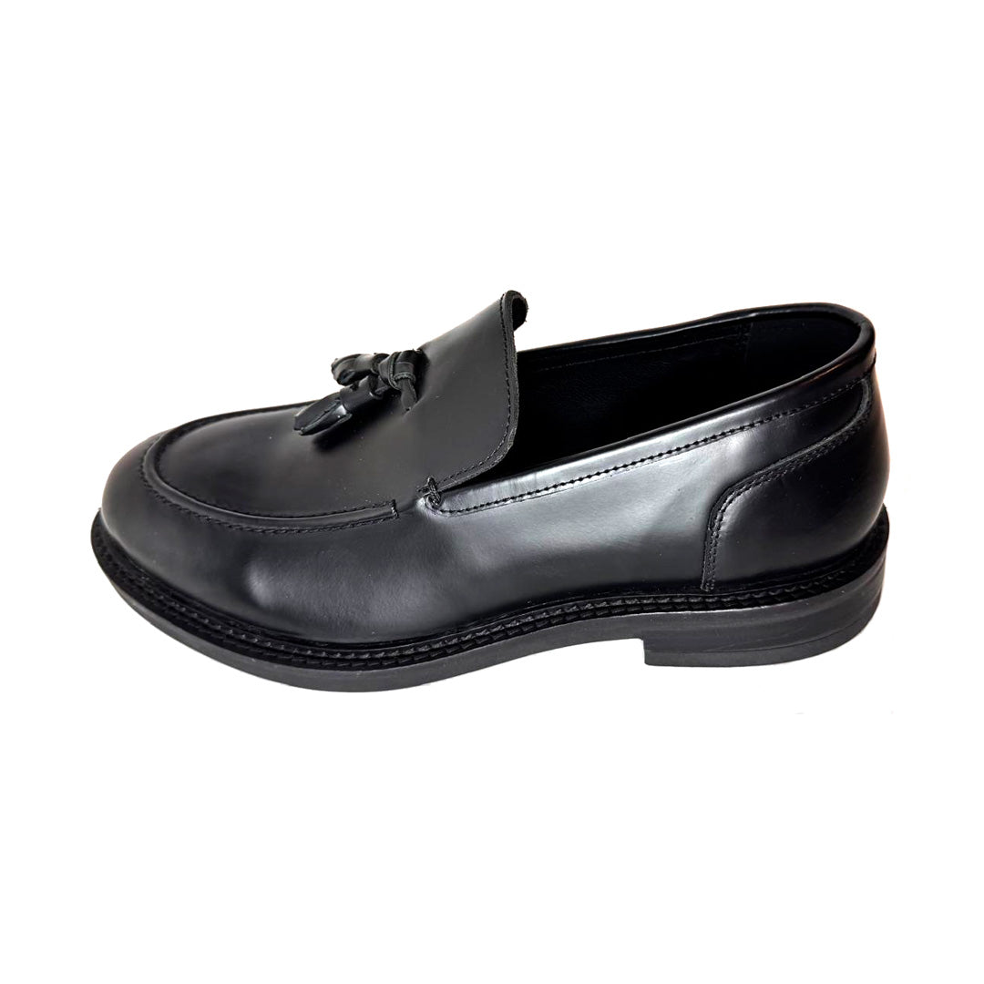 Mocassino nero con Nappina. Stile Bold - Mille 940 Dino's
