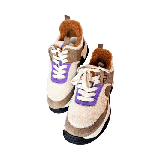FORNARINA Sneakers Alte Donna - Caldo Camoscio e Ecopelliccia Invernale