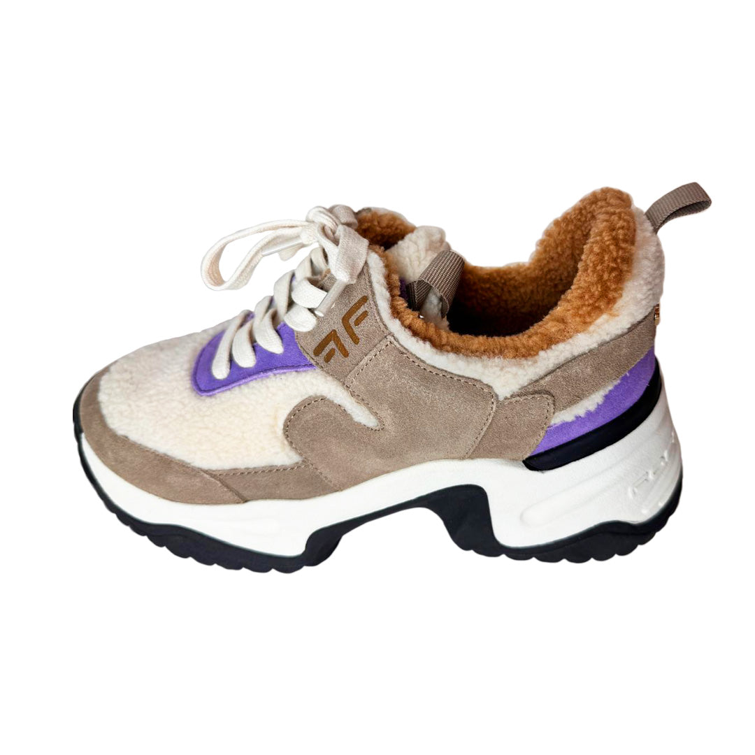 FORNARINA Sneakers Alte Donna - Caldo Camoscio e Ecopelliccia Invernale