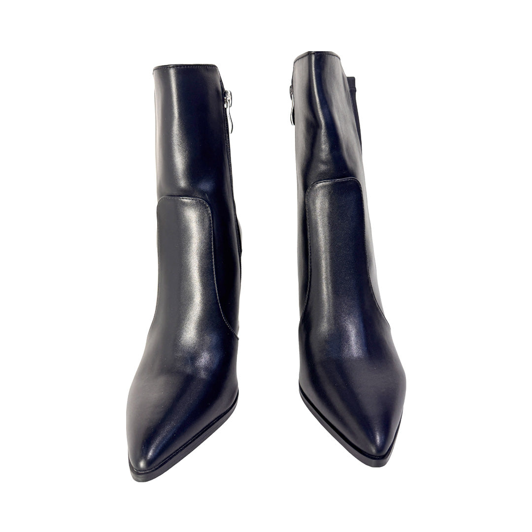 Tronchetto Donna Karos Nero Effetto Calza - Tacco 9 cm e Suola Antiscivolo