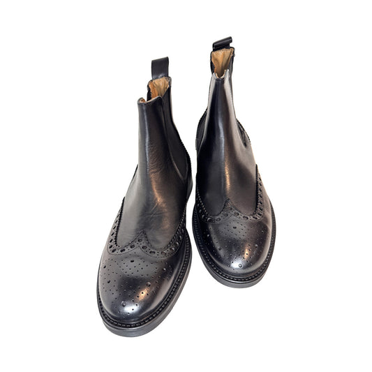 Beatles Akei's Pelle Nero - Suola Antiscivolo e Bande Laterali Elastiche