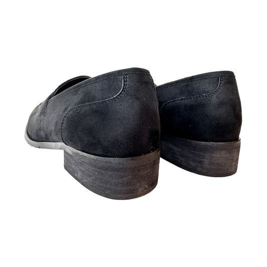 Mocassino Nero Antonio Basile Tacco 10mm | Suede Elegante e Praticità