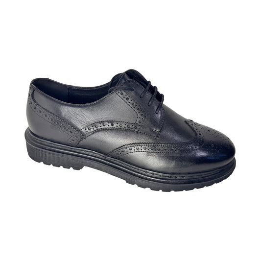 Scarpa Inglesina Uomo in Pelle Nera – Suola Antiscivolo e Comfort