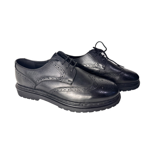 Scarpa Inglesina Uomo in Pelle Nera – Suola Antiscivolo e Comfort