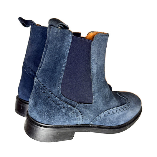 Beatles Uomo Akei's in Camoscio Blu - Modello Inglesina