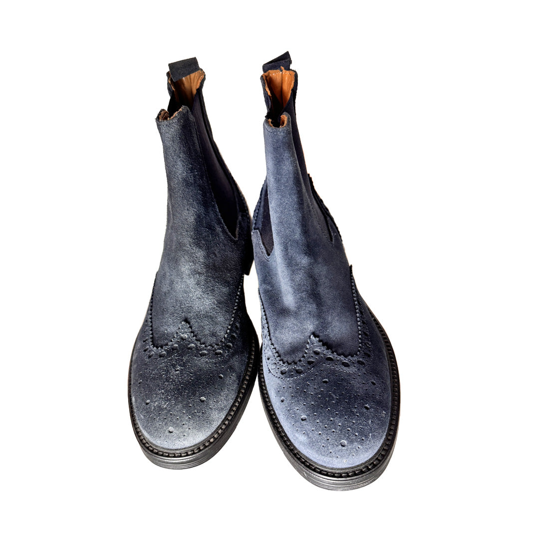 Beatles Uomo Akei's in Camoscio Blu - Modello Inglesina