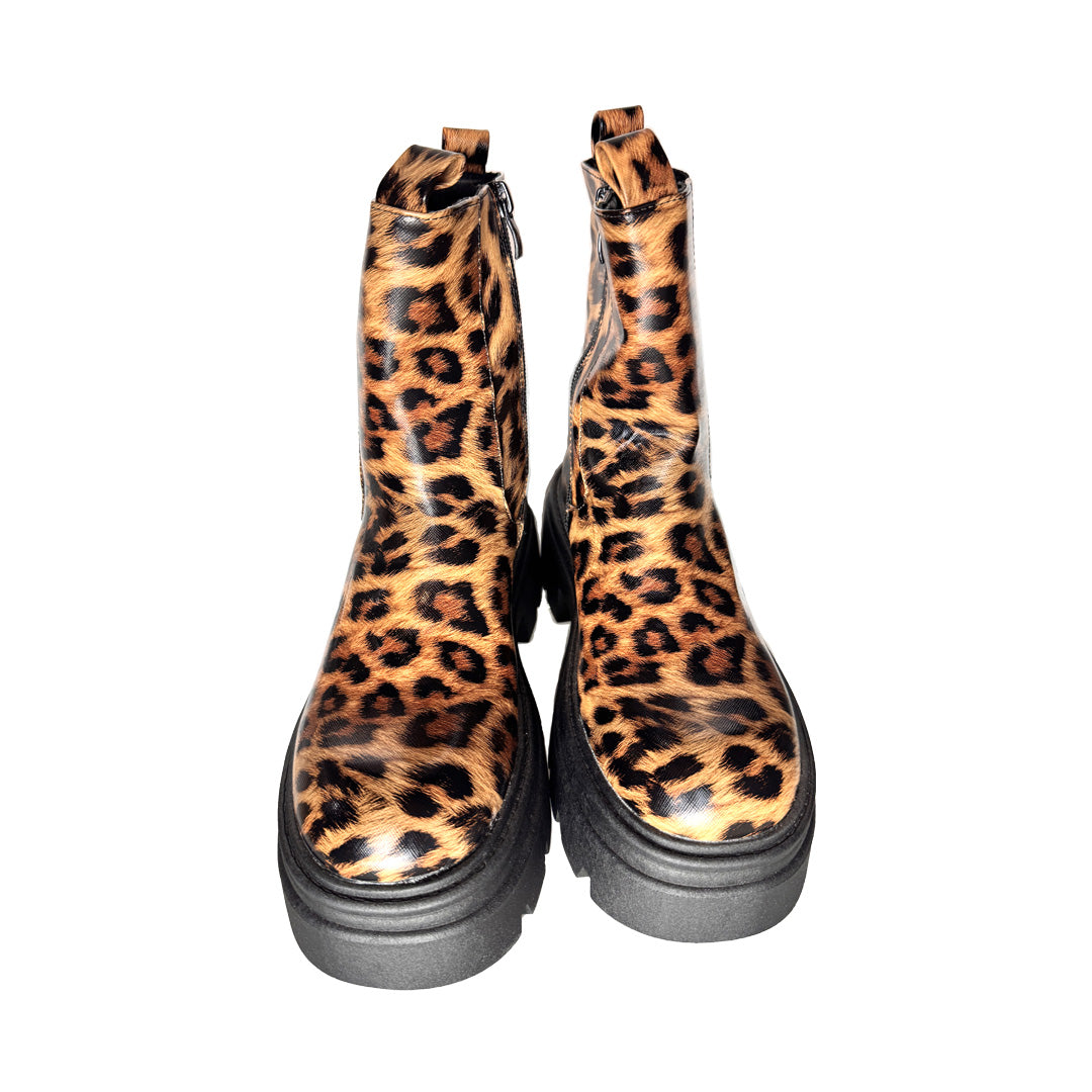 Beatles Rosso di Sera - Maculato con Suola Carrarmato