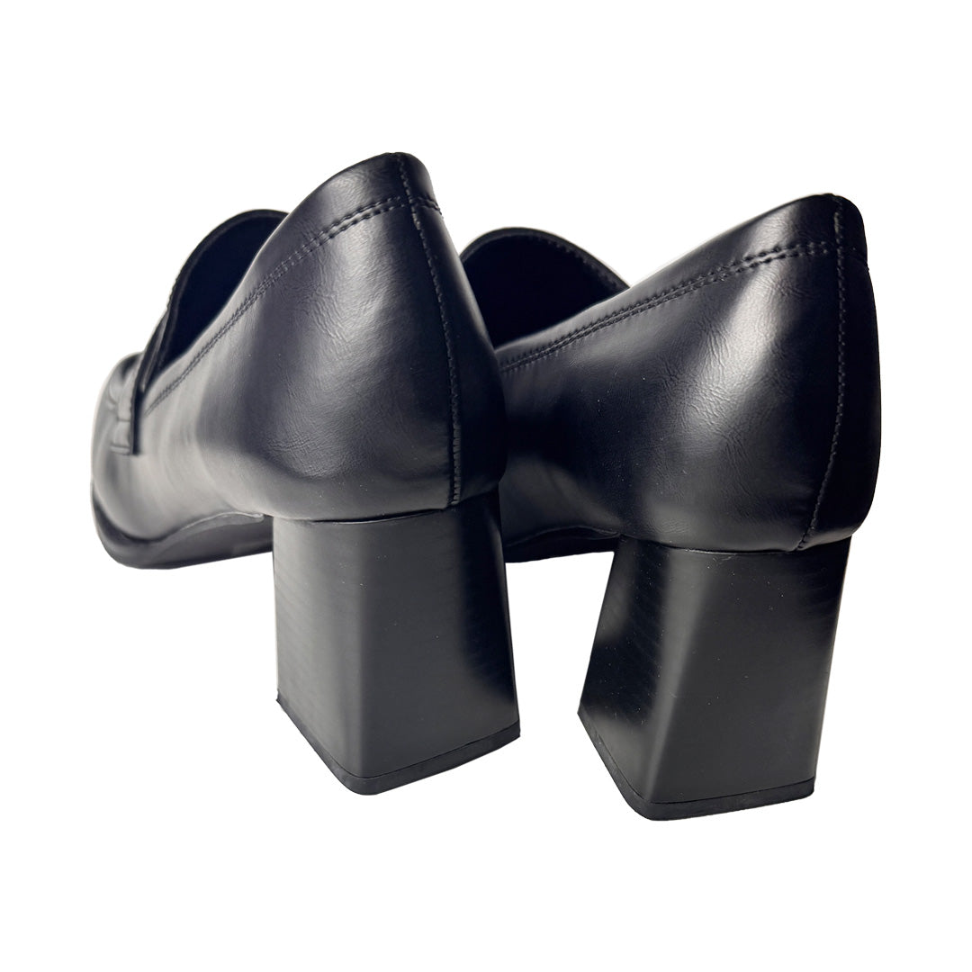 Décolleté Karos Modello Mocassino in Ecopelle Nera – Tacco 70mm