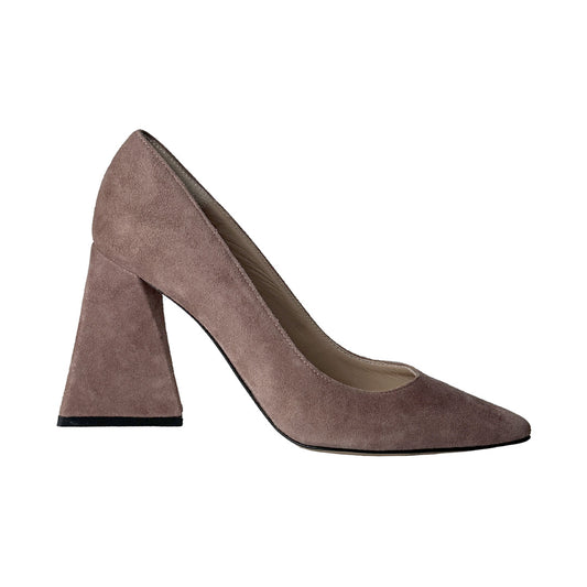 Décolleté Divinefollie in Camoscio Color Malva – Tacco 8 cm