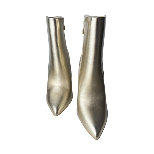 Tronchetto C'est Moi in Ecopelle Platino – Tacco 10 cm con Suola Antiscivolo