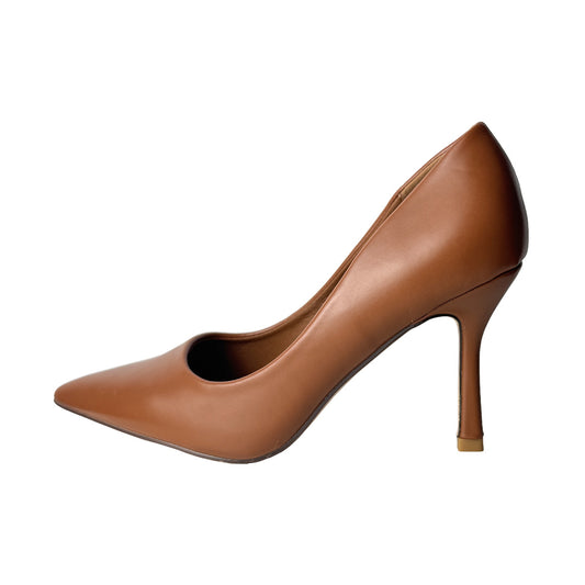 Décolleté cognac Defilè in ecopelle – Tacco a spillo