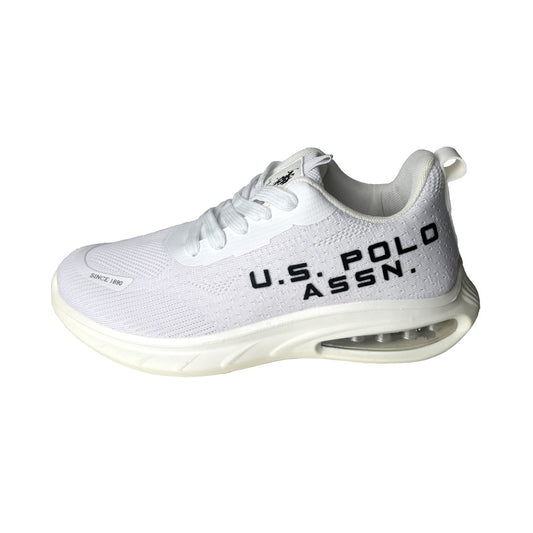 U.S. Polo Assn. Sneaker Bianca in Tela Elastica – Suola Air Comfort