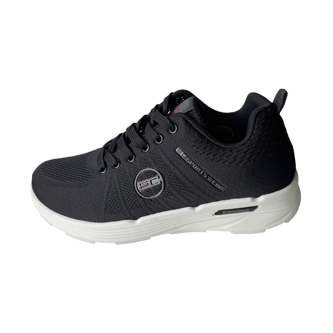 Sneaker uomo nera Enrico Coveri Sportswear in tessuto – Suola bianca