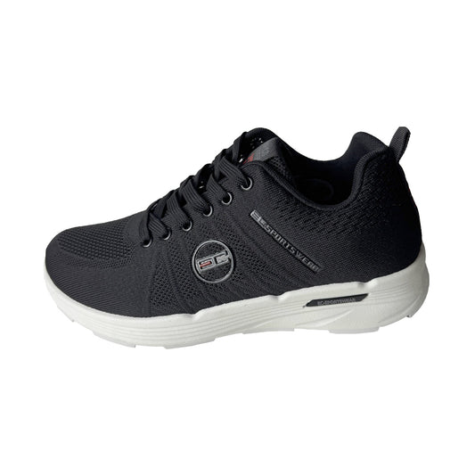 Sneaker uomo nera Enrico Coveri Sportswear in tessuto – Suola bianca