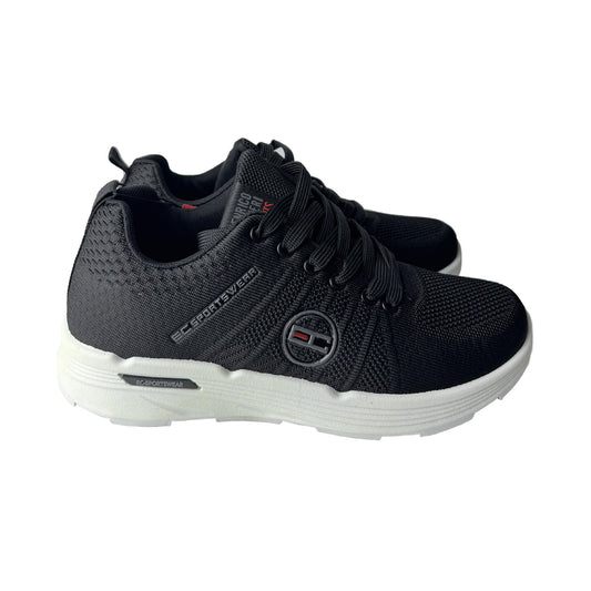 Sneaker uomo nera Enrico Coveri Sportswear in tessuto – Suola bianca