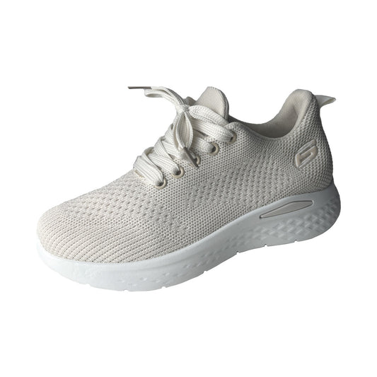 Sneaker Panna in Tela Traforata Defilè - Para ad Onda