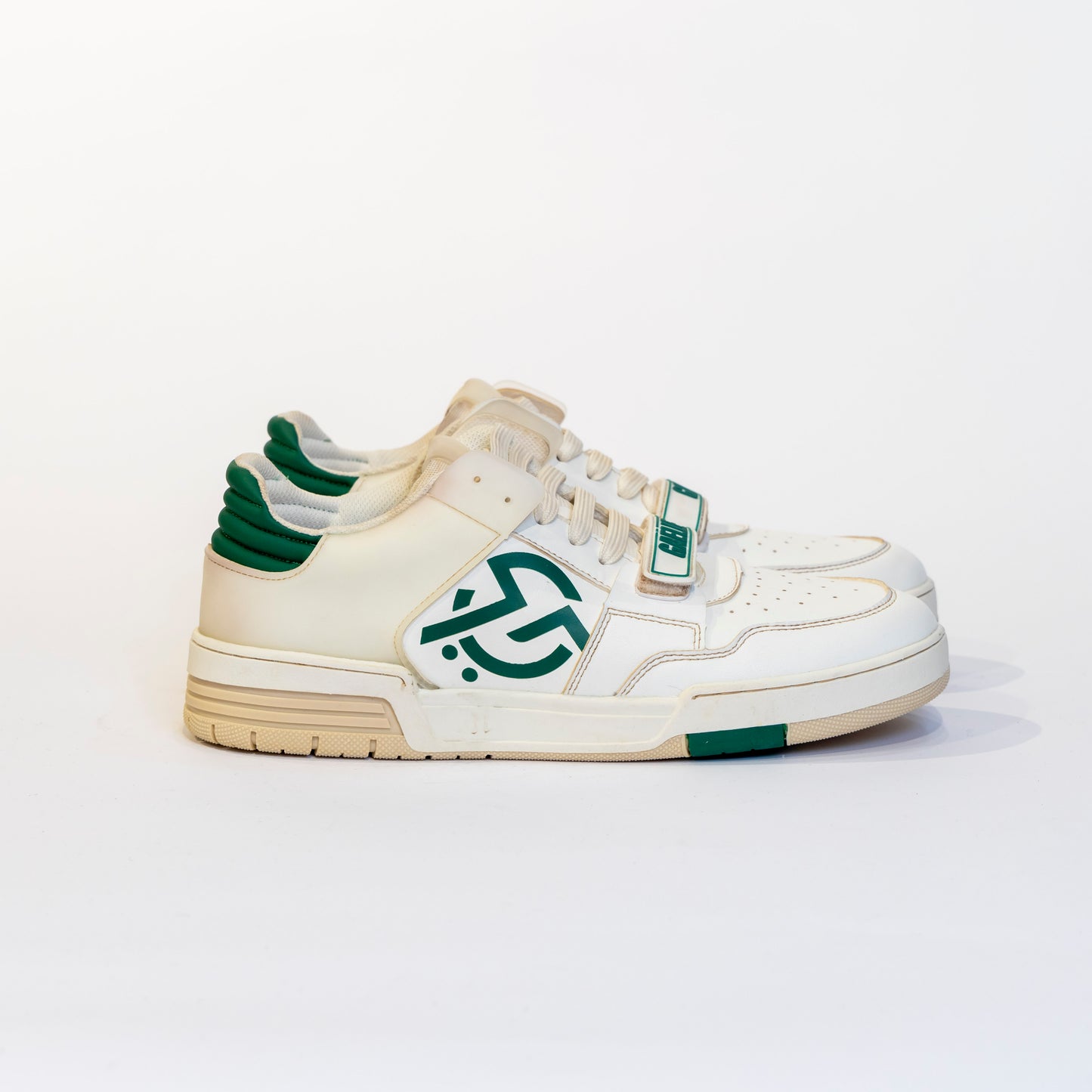 Sneakers Gaelle bianco e verde
