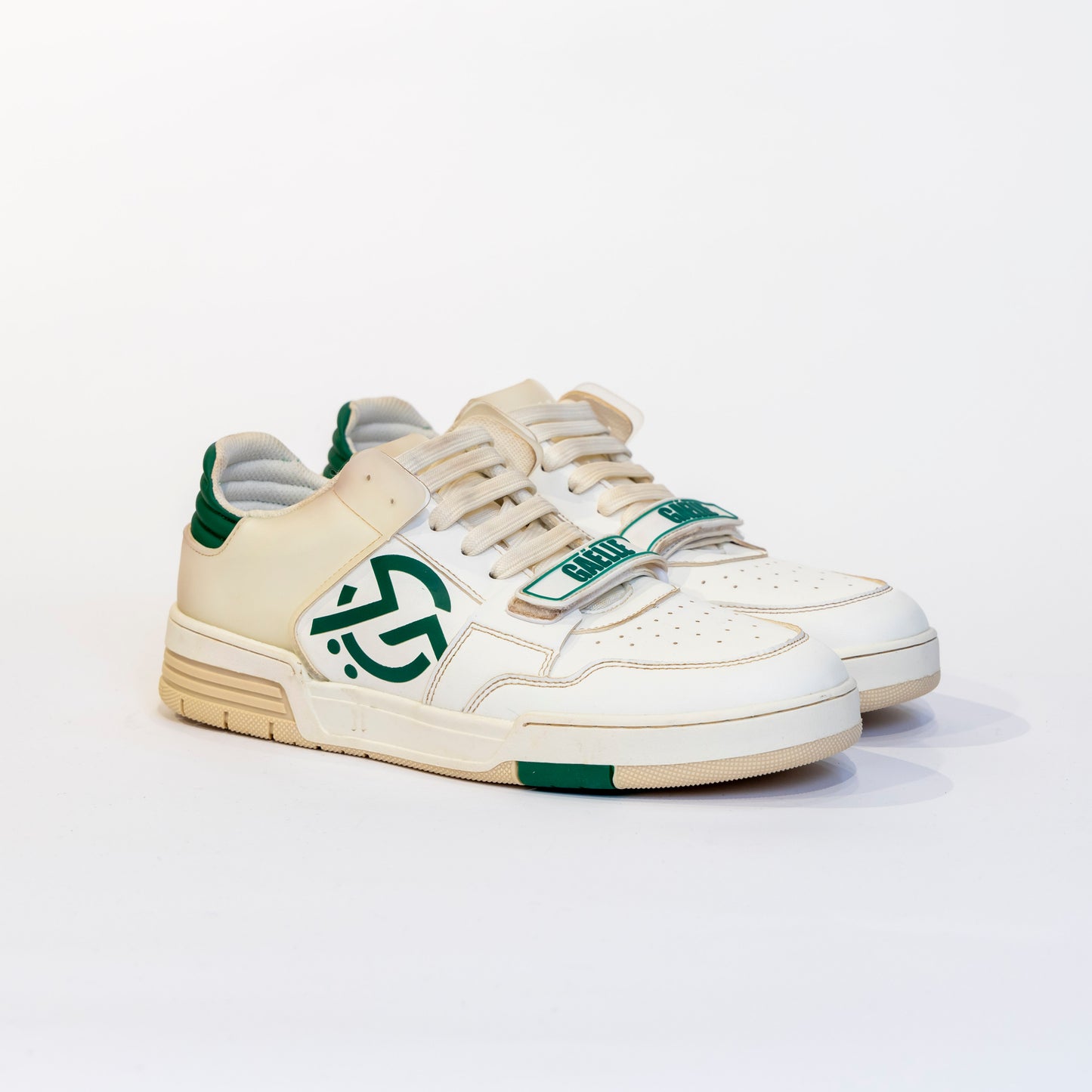 Sneakers Gaelle bianco e verde