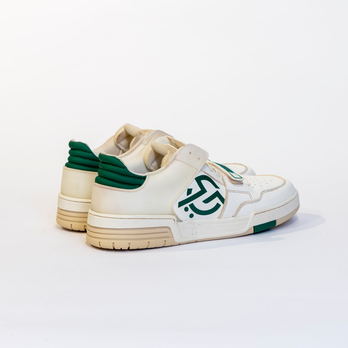 Sneakers Gaelle bianco e verde