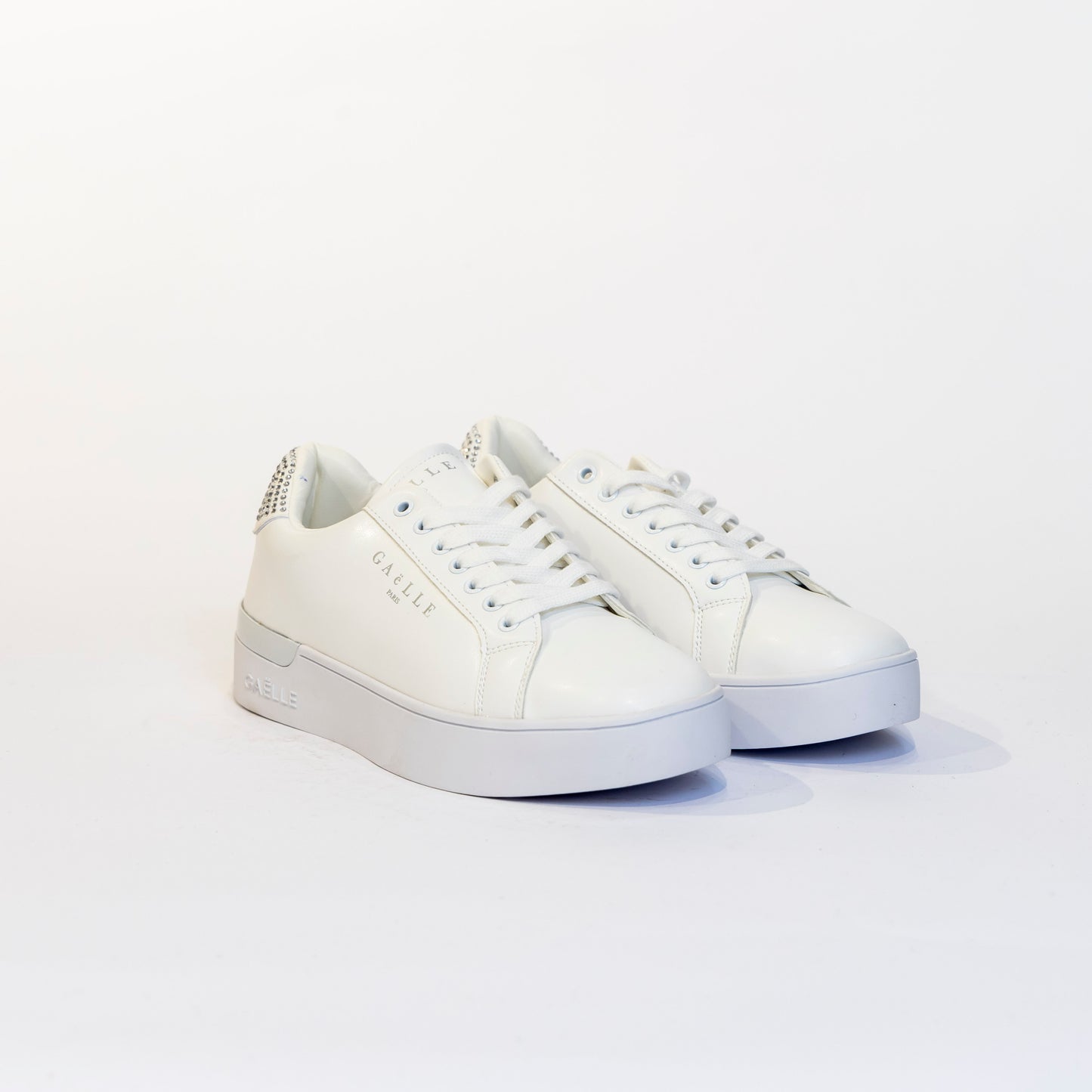 Sneakers Gaelle bianco con glitter