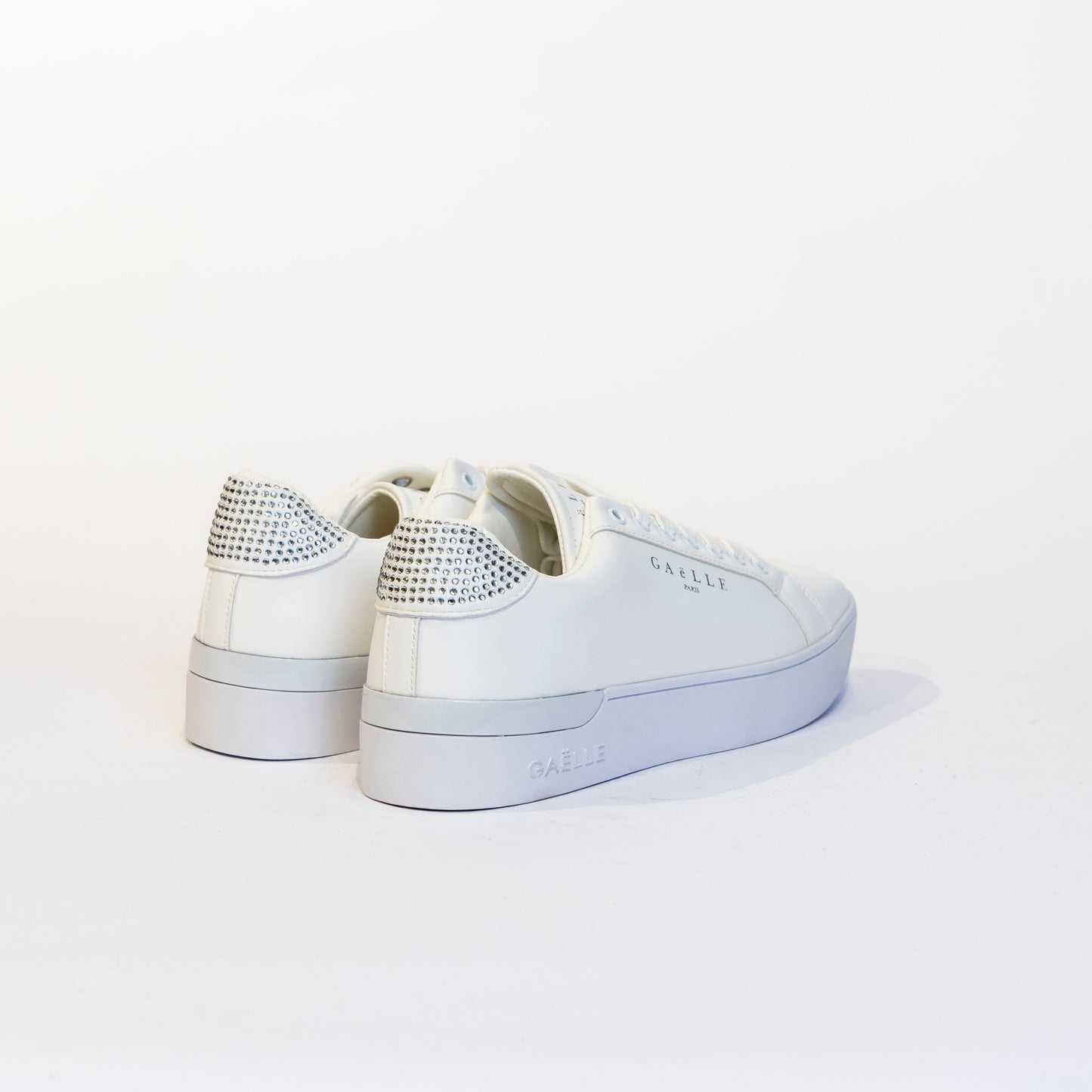 Sneakers Gaelle bianco con glitter