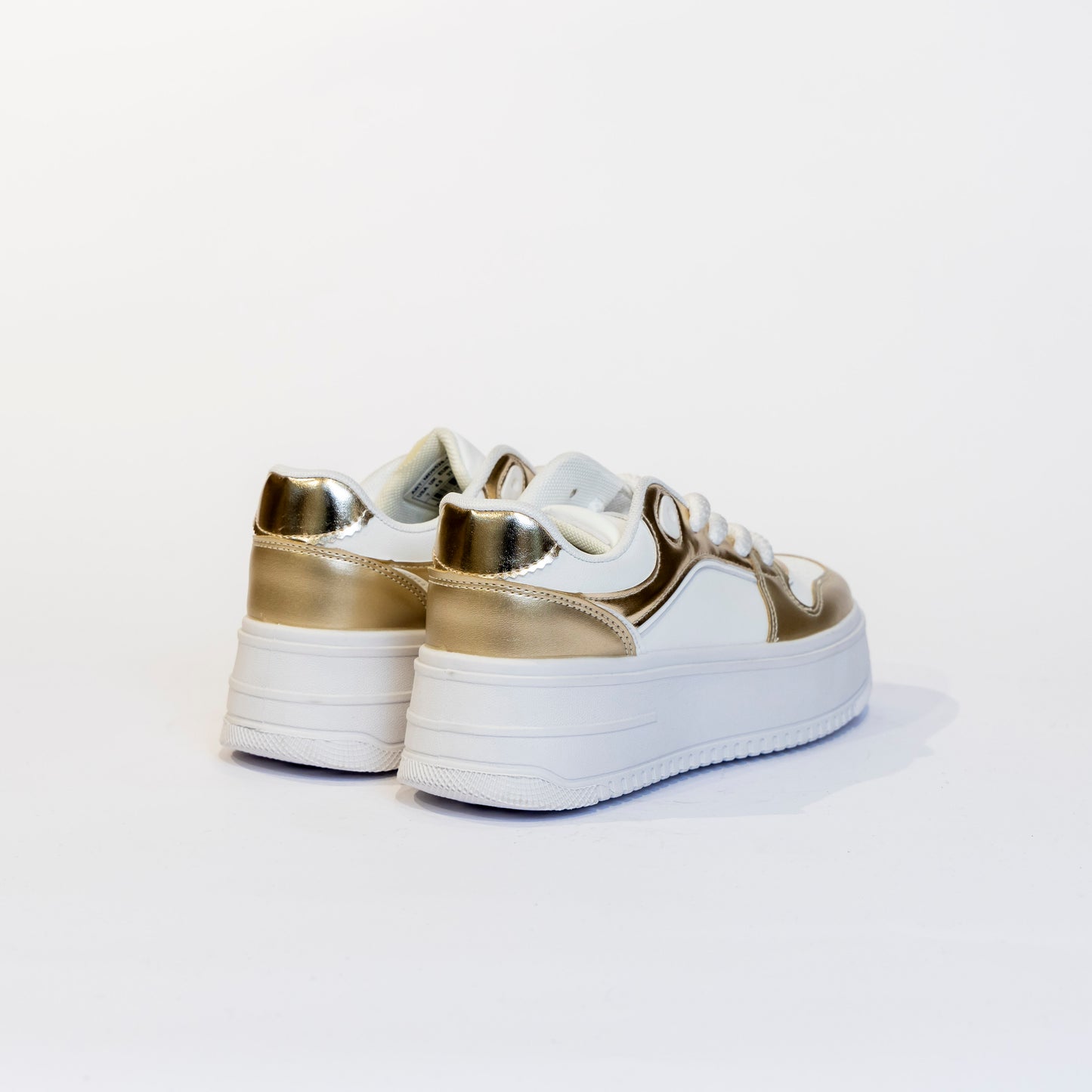 Sneakers bianco e oro