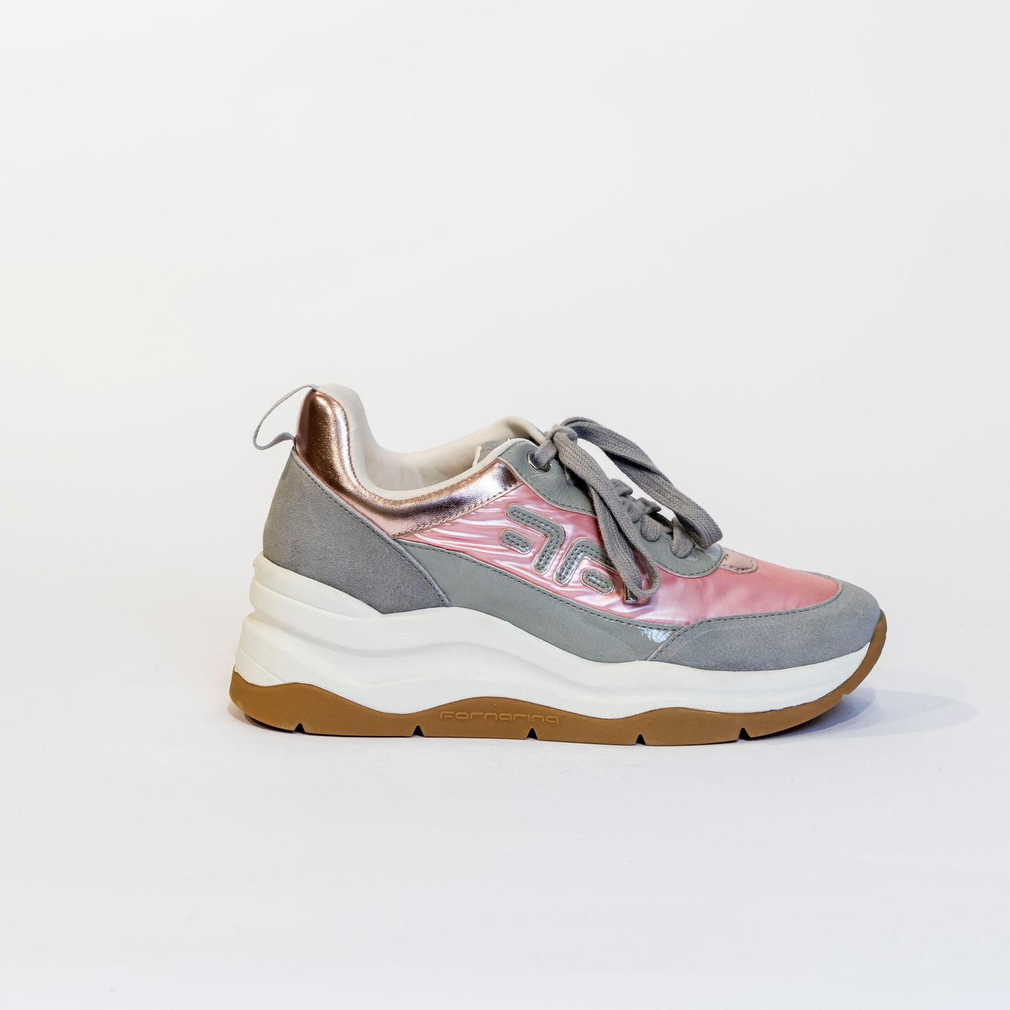Sneakers Fornarina Rosa e Argento