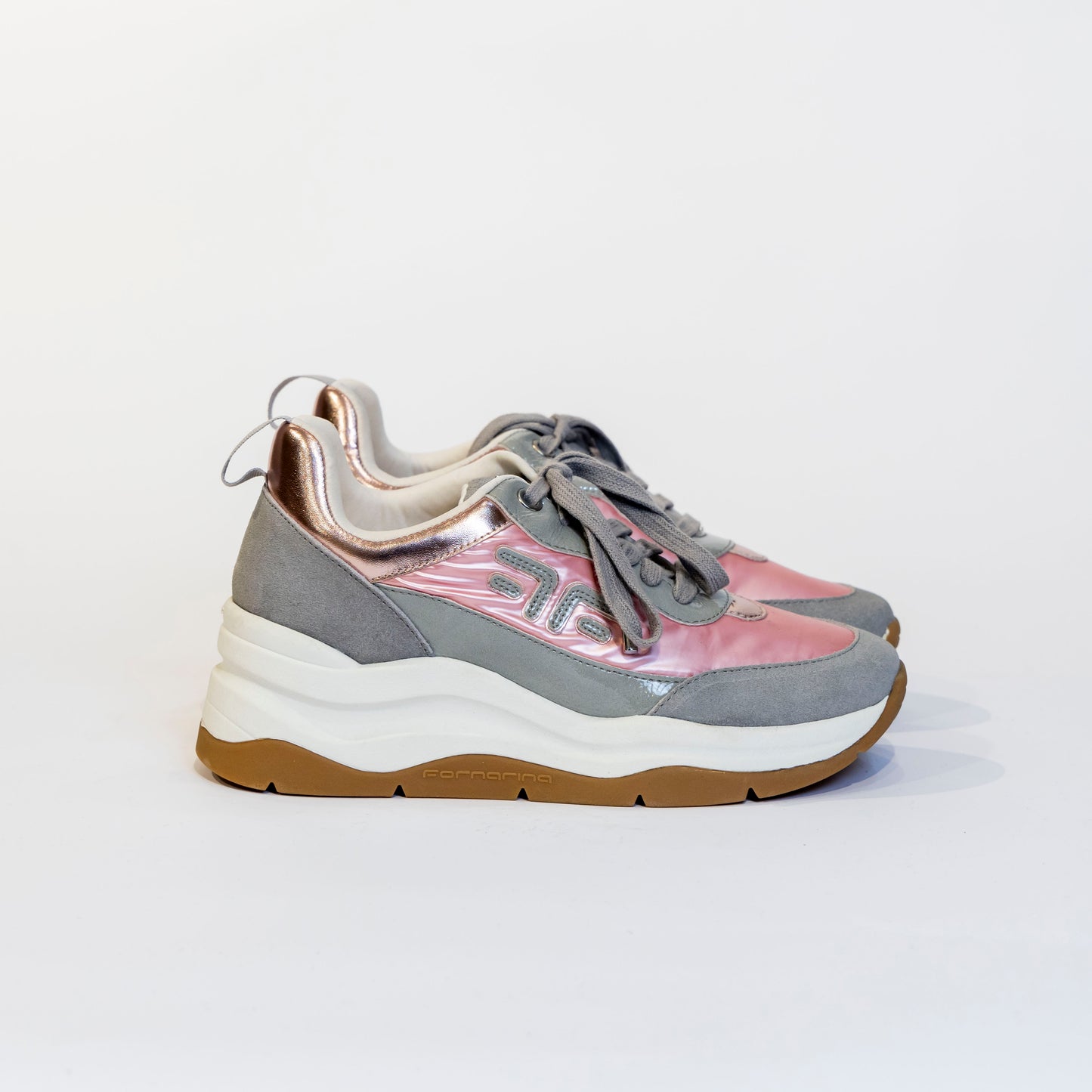 Sneakers Fornarina Rosa e Argento