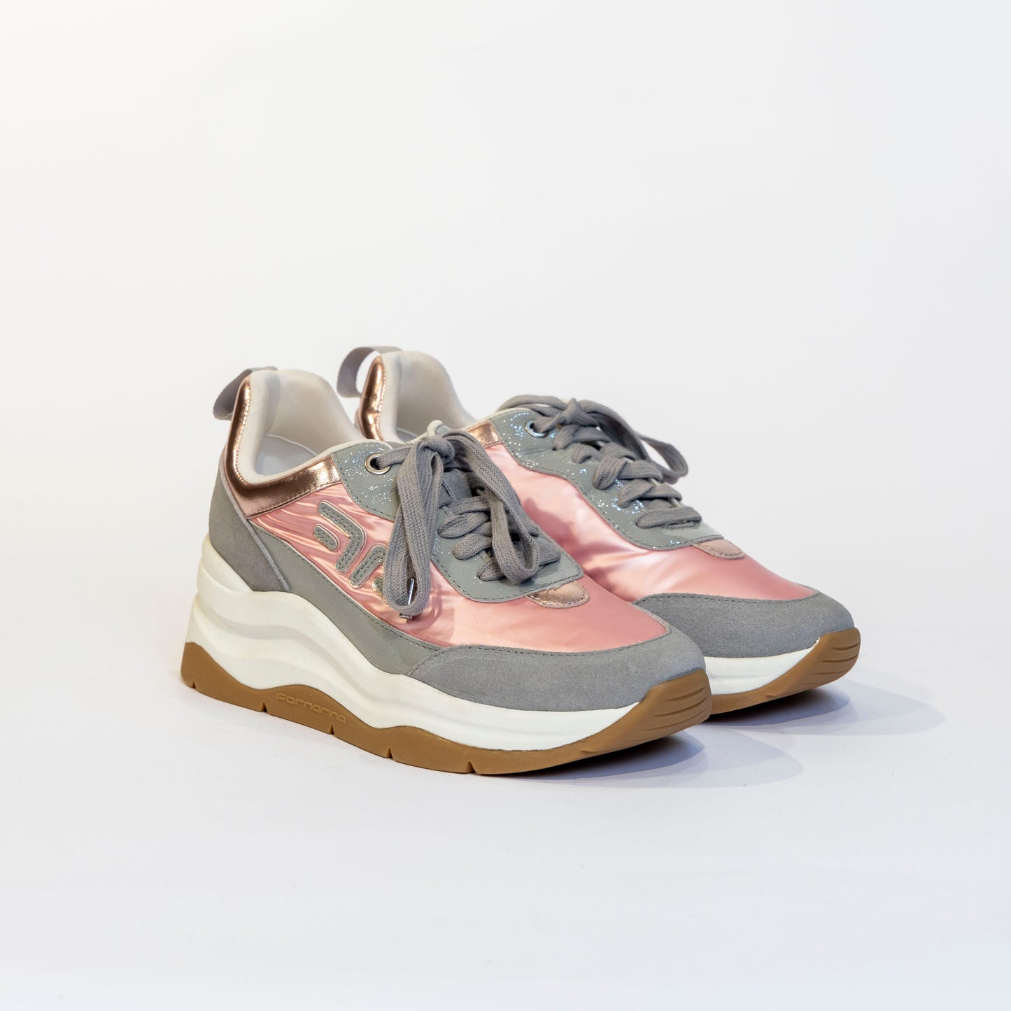 Sneakers Fornarina Rosa e Argento