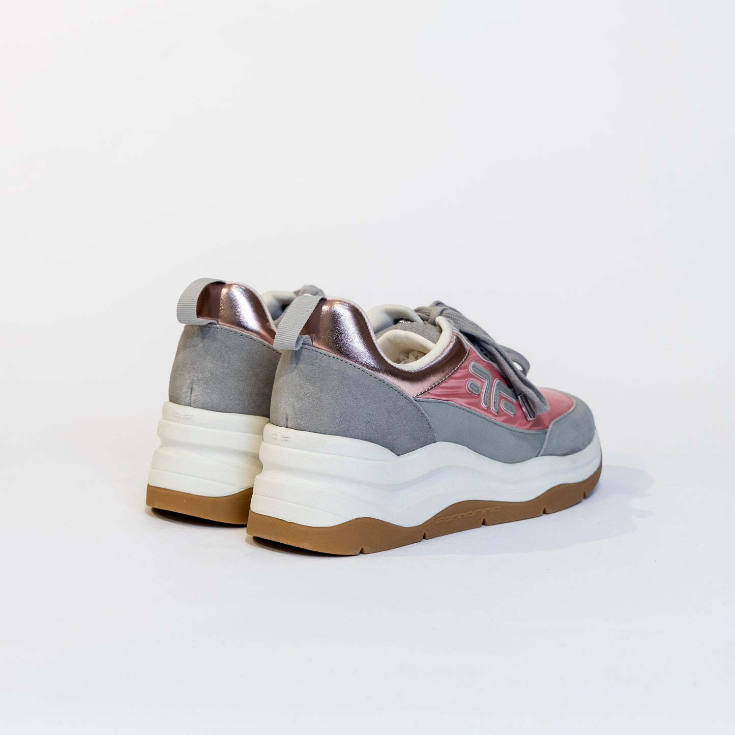 Sneakers Fornarina Rosa e Argento