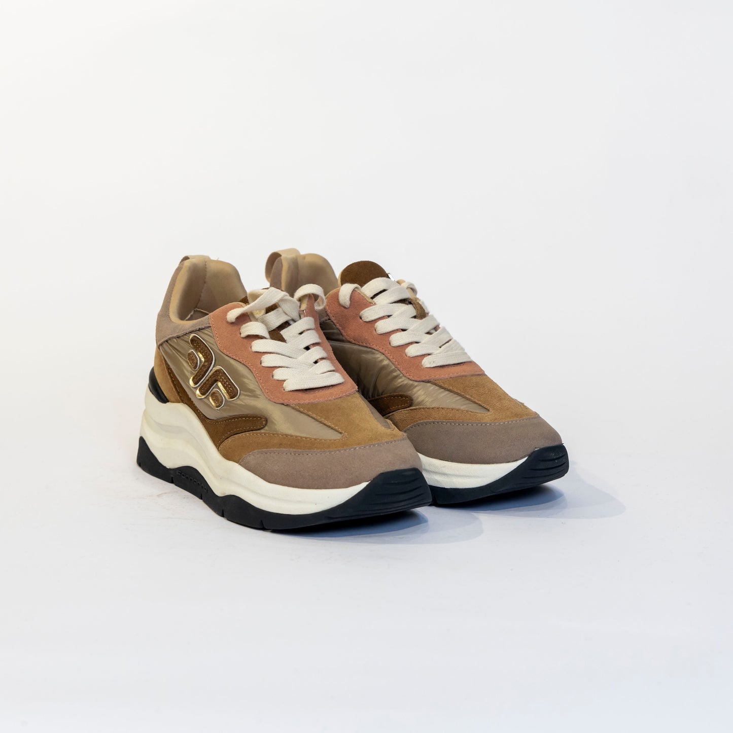 Sneakers Fornarina Beige e Marroni