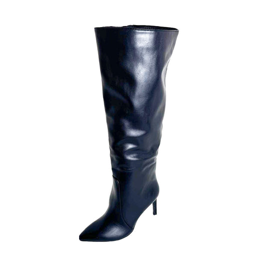 Stivale Morbido Rosso di Sera Nero – Tacco Spillo 90mm