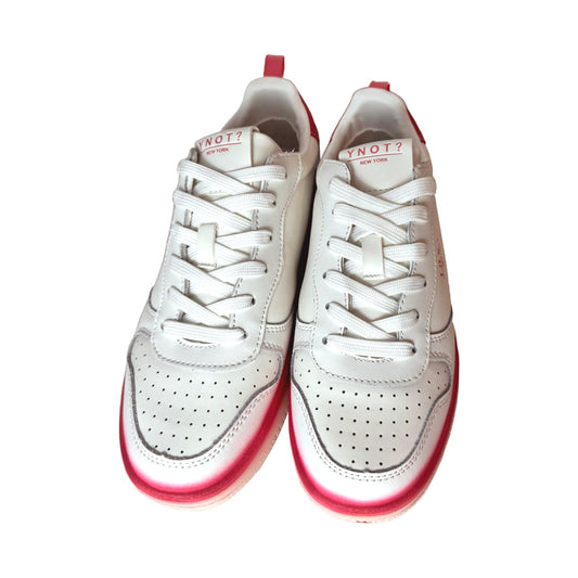 Sneaker Donna YNOT? in Pelle - Bianco e Sfumature Pink