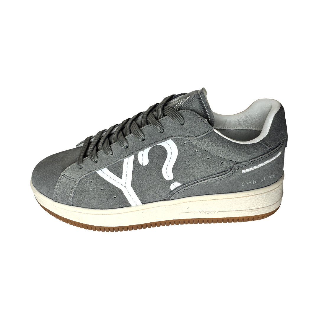 Sneaker YNOT? Grigio Scuro in Pelle: L'essenza del Casual Urbano