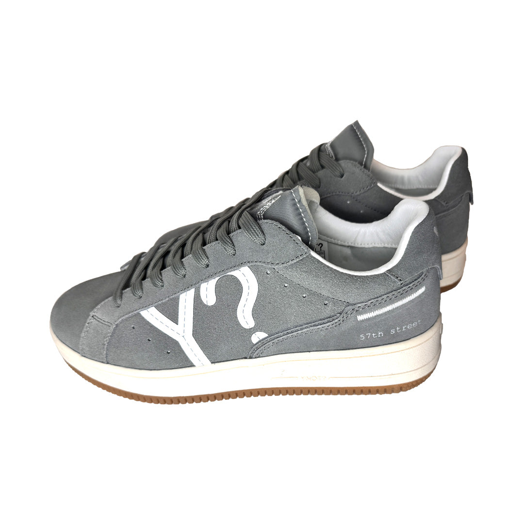 Sneaker YNOT? Grigio Scuro in Pelle: L'essenza del Casual Urbano