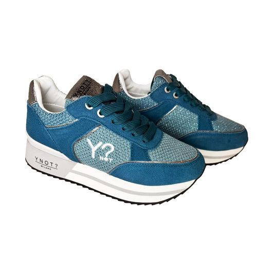 Sneaker YNOT? Octane Multi-materiale - Platform 3cm