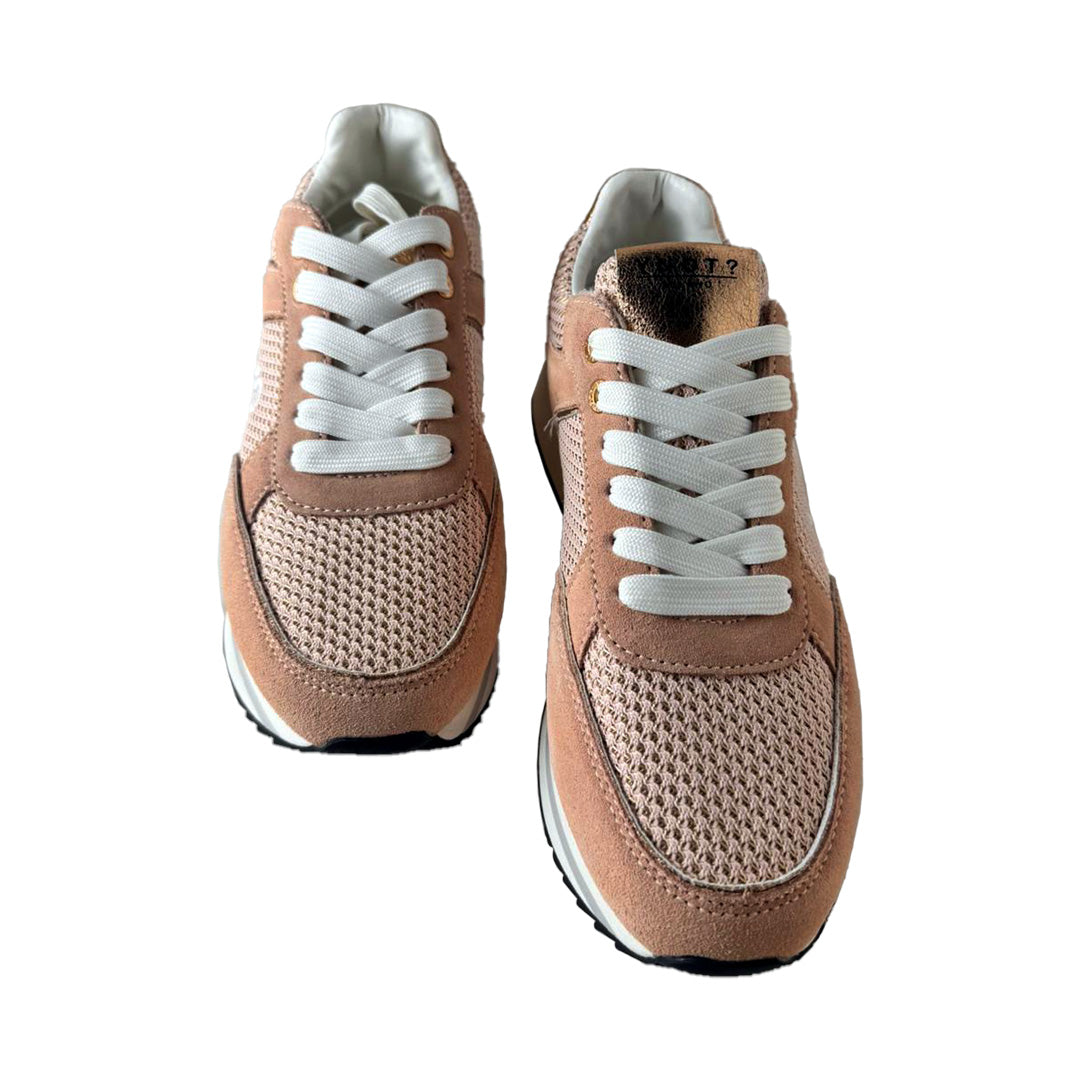 Sneaker YNOT? Nauge Multi-materiale - Platform 3cm